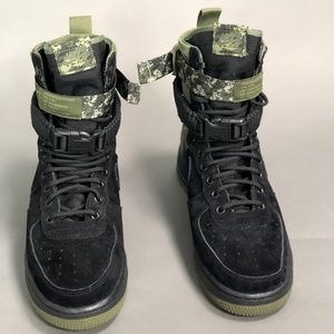 Nike | Shoes | Nike Sf Af Force 1 High Camo Black Olive | Poshmark